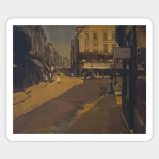 cafe of the courts dieppe - Walter Sickert Sticker